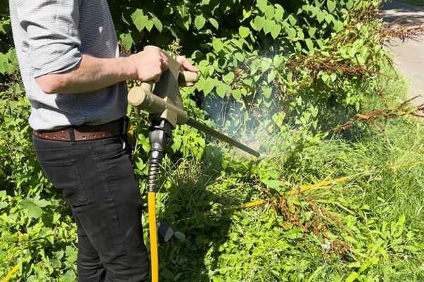 Kerten Rootwave im Einsatz, Invasive Pflanzen bekämpfen